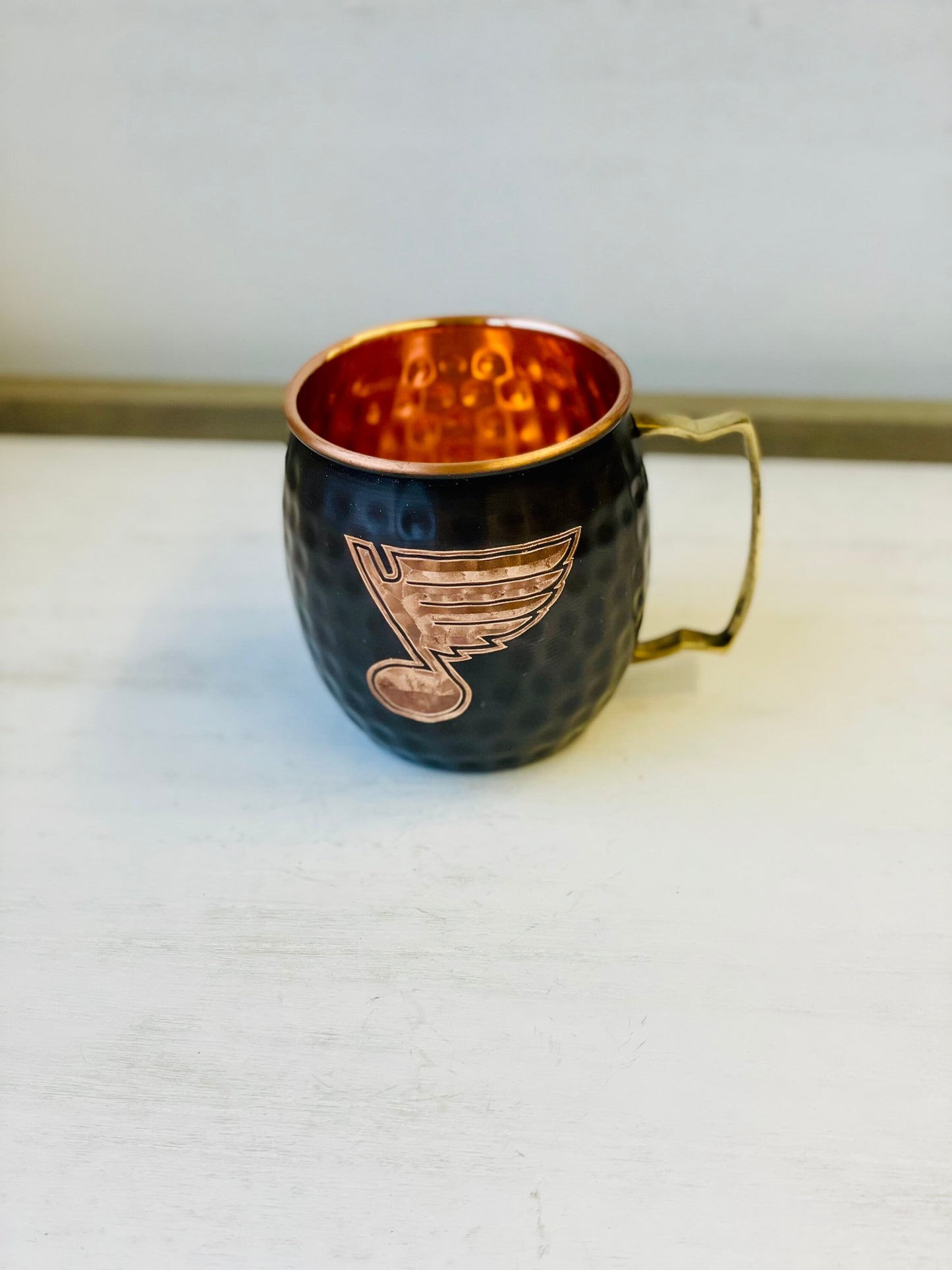 St. Louis Blues Moscow Mule Mug | Antiqued | Hammered | Other teams available | Request Customization