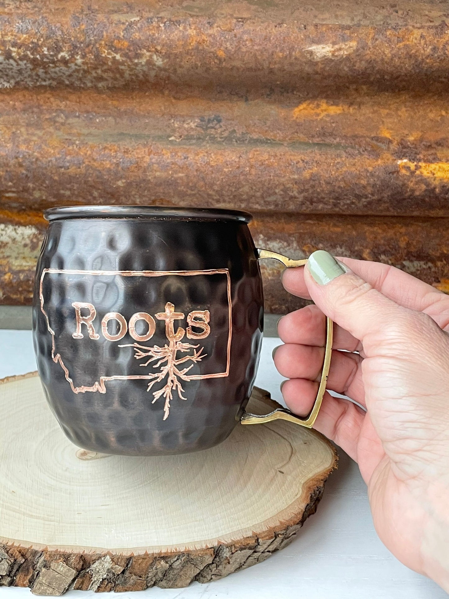 Montana Roots Moscow Mule Mug | Montana Gift | Copper Mug | Roots | Gifts for Him | Gifts for Her |Outdoors