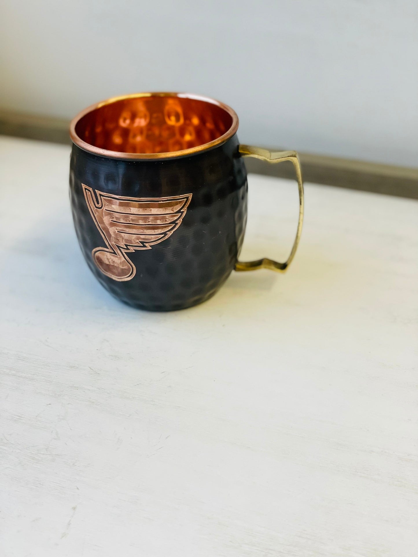 St. Louis Blues Moscow Mule Mug | Antiqued | Hammered | Other teams available | Request Customization