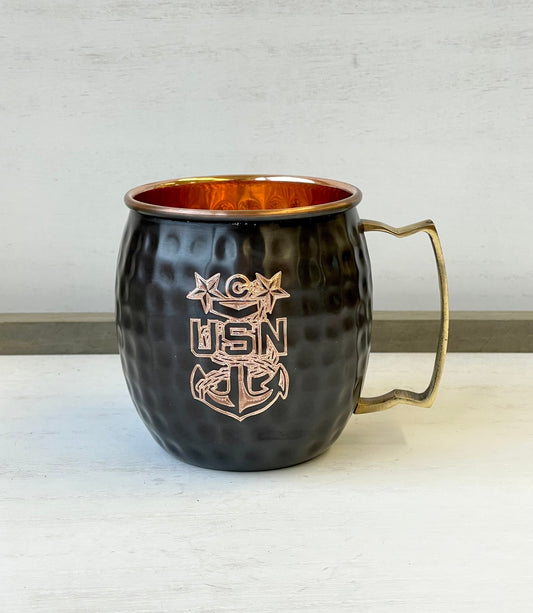 US Navy Master Chief Moscow Mule Mug | Copper Mug | United States Navy | Gifts for Him | Gifts for Her |Outdoors