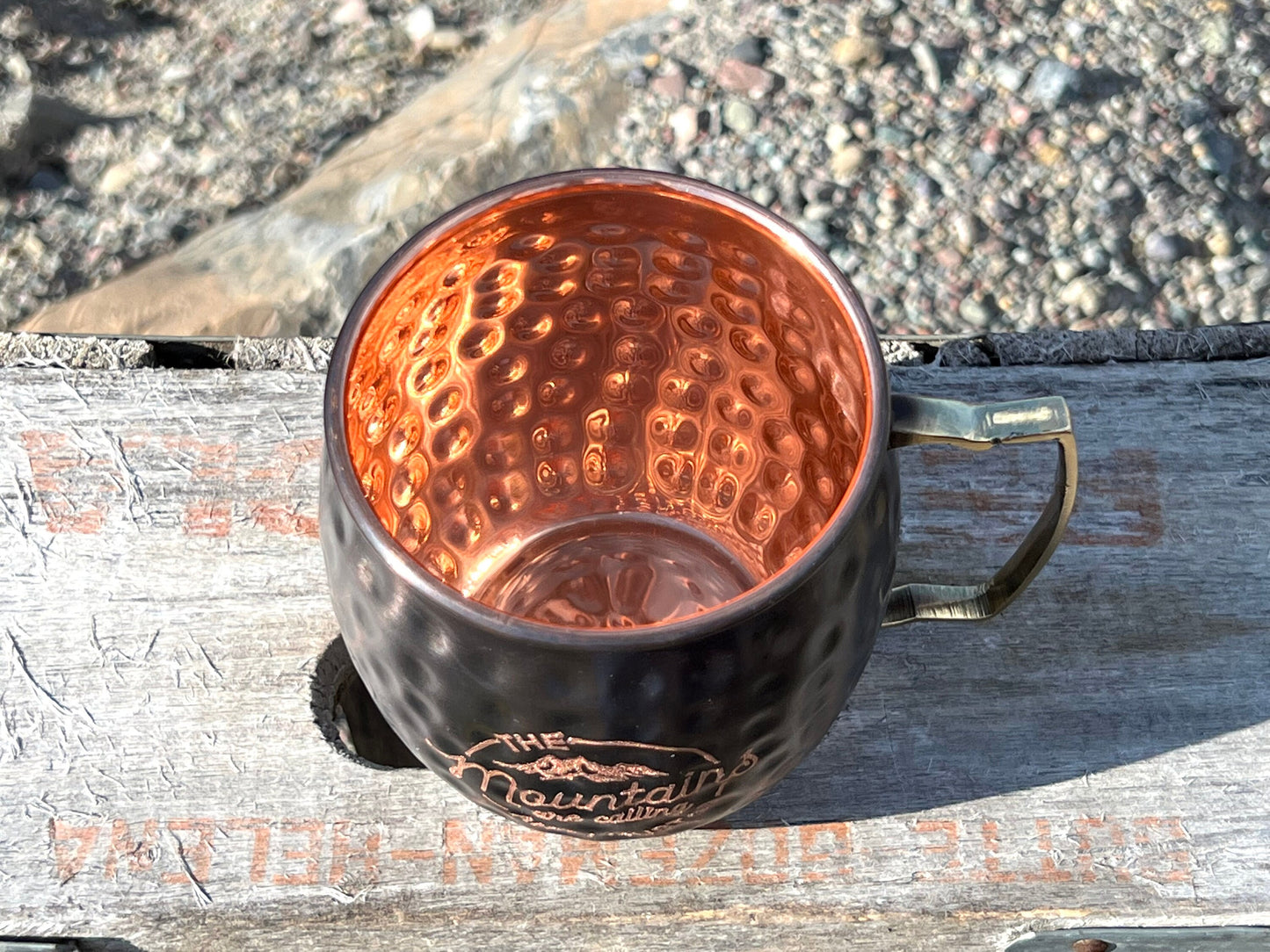 Mountain Moscow Mule Mug | Mountains Are Calling And I Must Go | Copper Mug Snow Capped Mountains | Gifts for Him | Gifts for Her |Outdoors