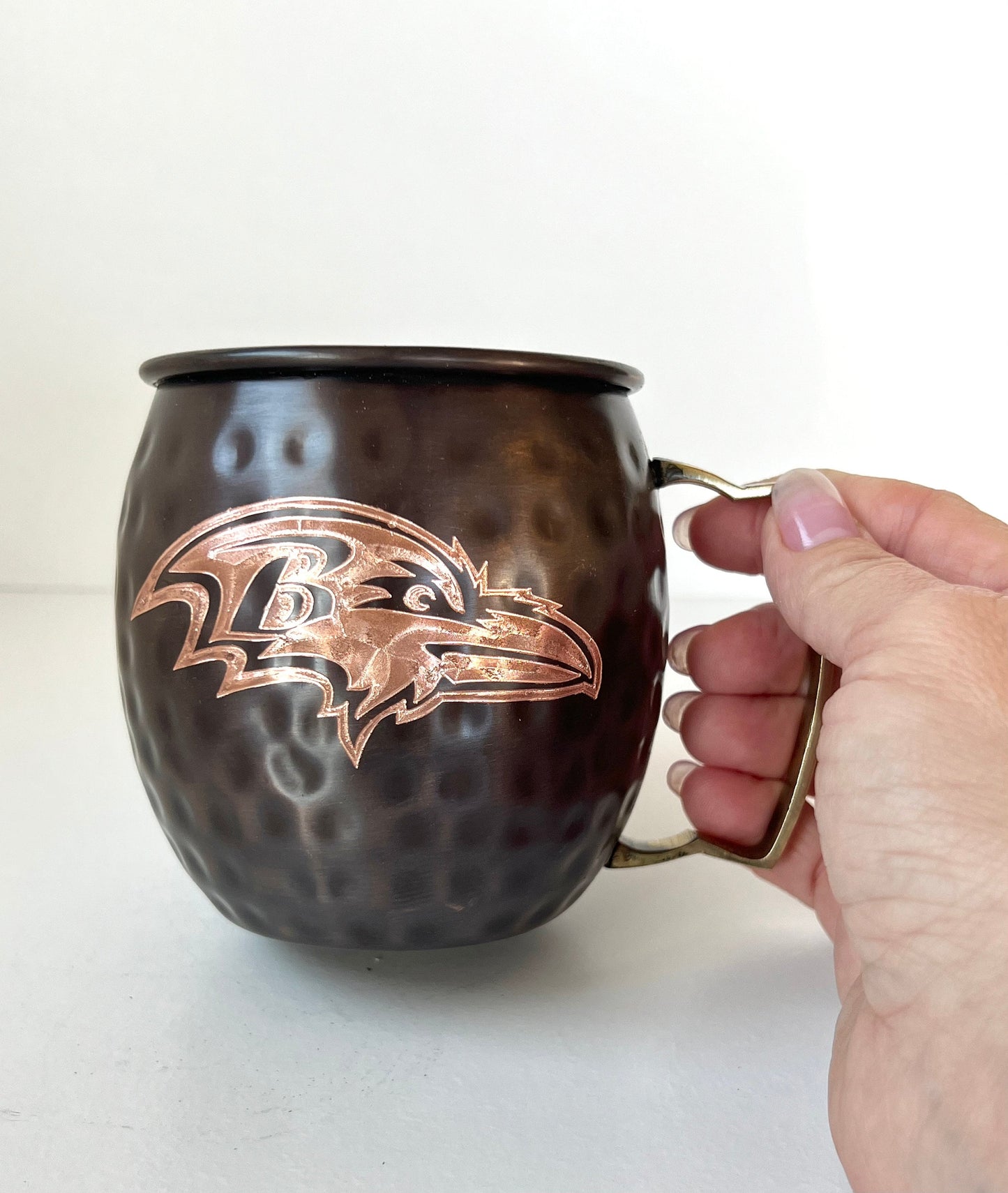 Baltimore Ravens Moscow Mule Mug | Antiqued | Hammered | Other teams available | Request Customization