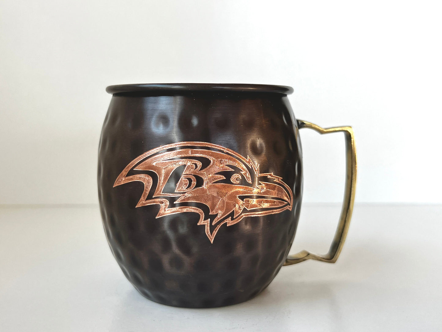 Baltimore Ravens Moscow Mule Mug | Antiqued | Hammered | Other teams available | Request Customization