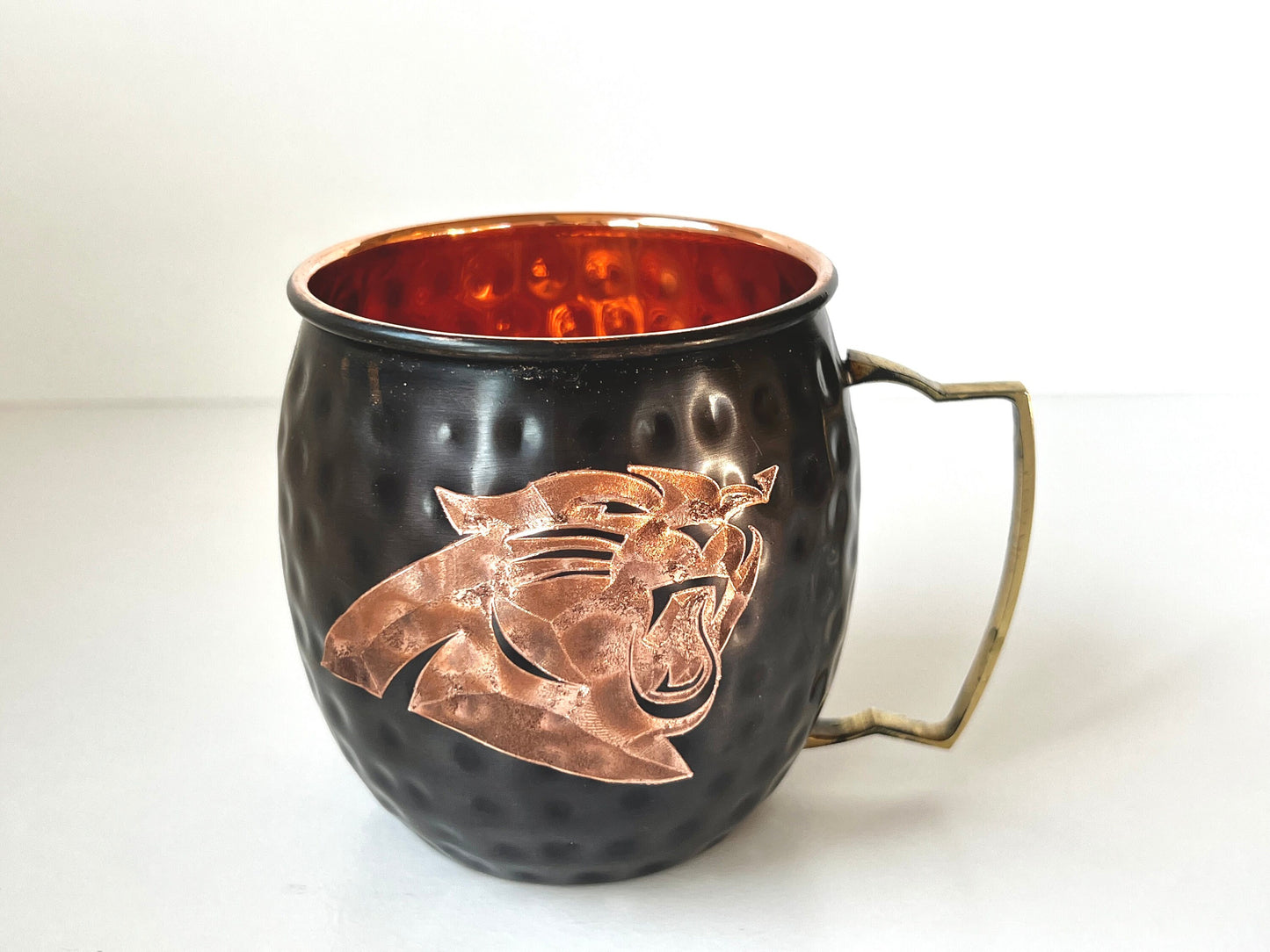 Carolina Panthers Moscow Mule Mug | Antiqued | Hammered | Other teams available | Request Customization