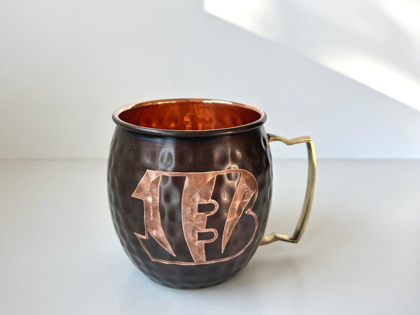 Cincinnati Bengals Moscow Mule Mug | Antiqued | Hammered | Other teams available | Request Customization