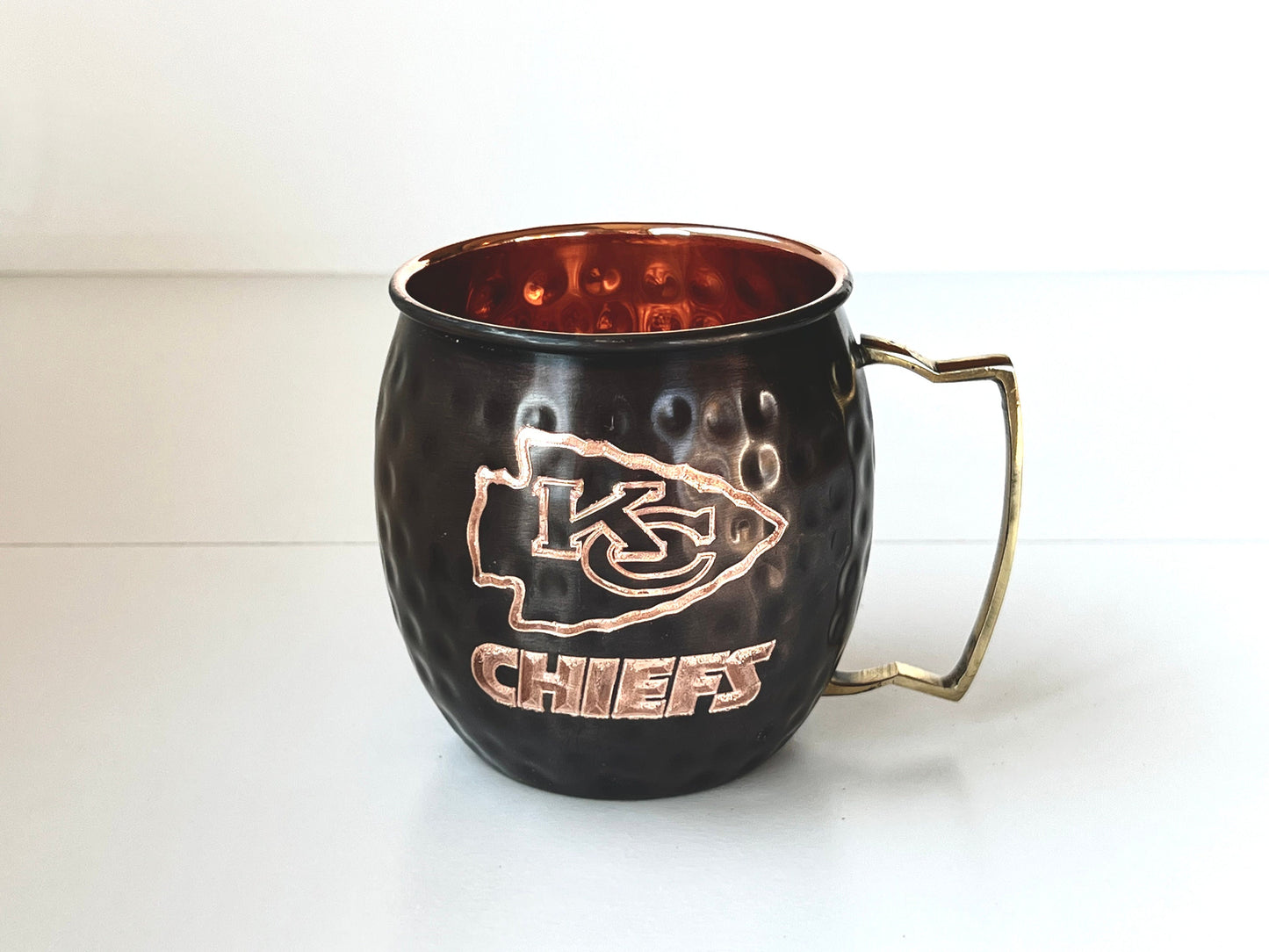 Kansas City Chiefs Moscow Mule Mug | Antiqued | Hammered | Other teams available | Request Customization