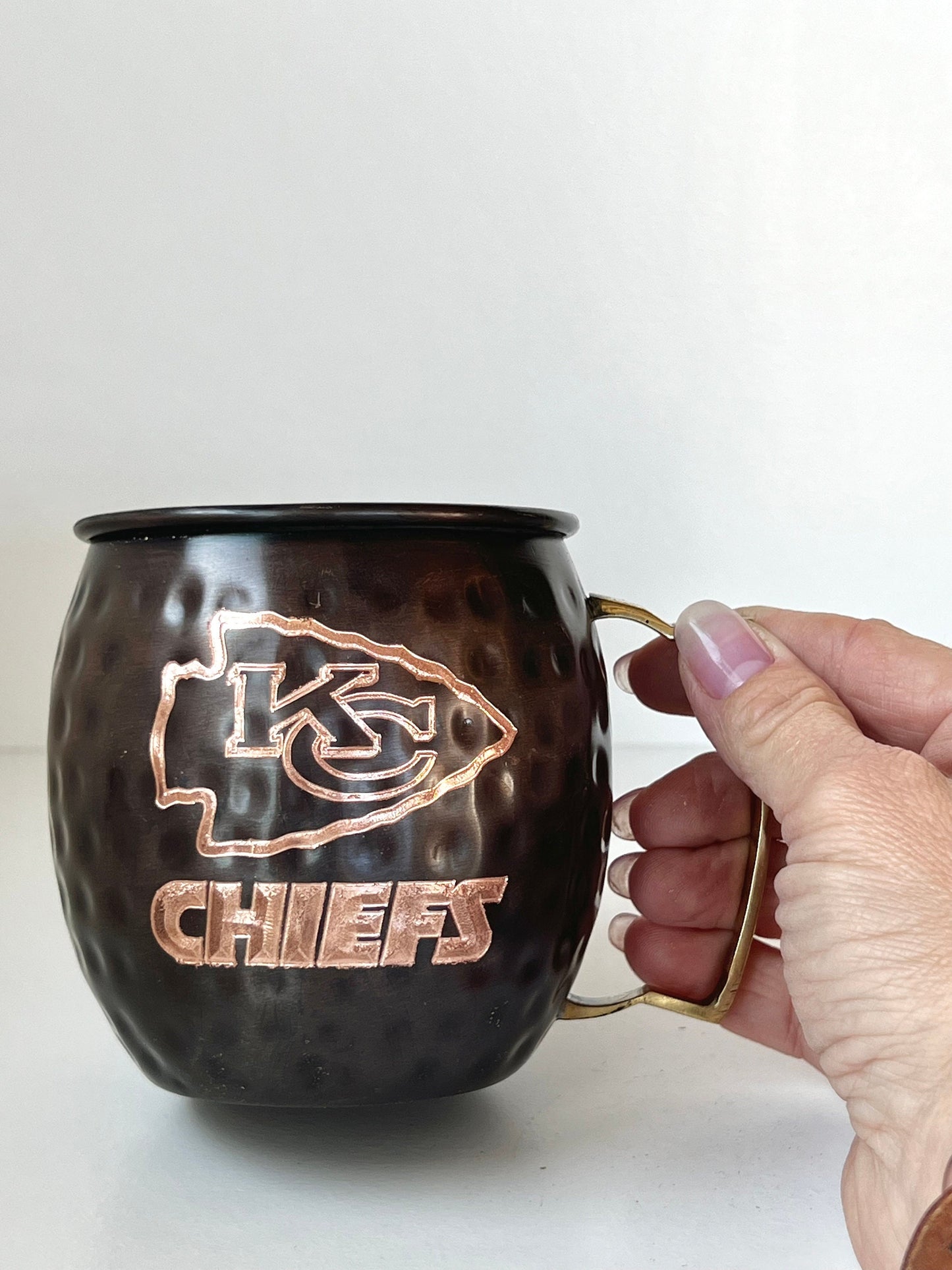 Kansas City Chiefs Moscow Mule Mug | Antiqued | Hammered | Other teams available | Request Customization