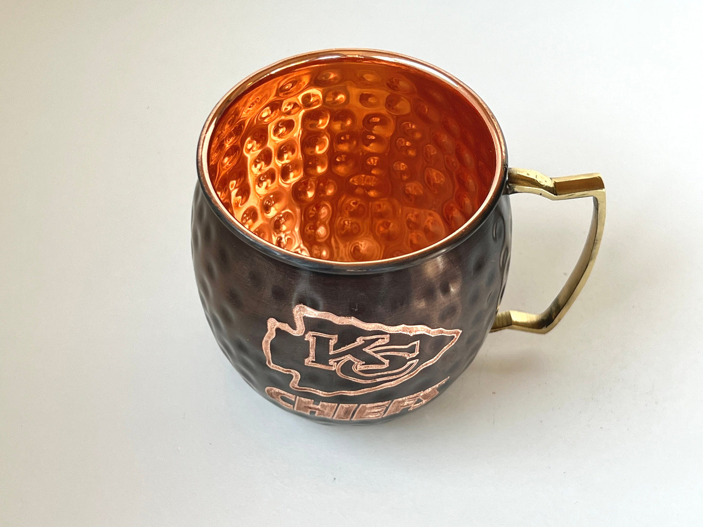 Kansas City Chiefs Moscow Mule Mug | Antiqued | Hammered | Other teams available | Request Customization