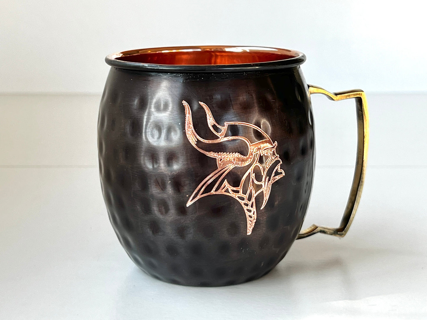 Minnesota Vikings Moscow Mule Mug | Pick Any Team | NFL Copper Mug | Copper Gift | Anniversary Gift | Father's Day Gift | Vikings Gift