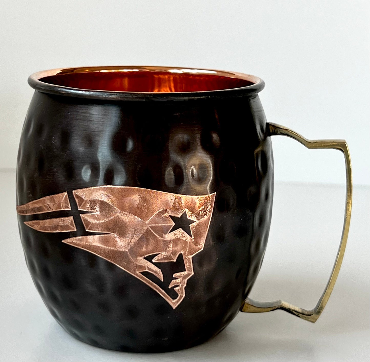 New England Patriots Moscow Mule Mug | Antiqued | Hammered | Other teams available | Request Customization