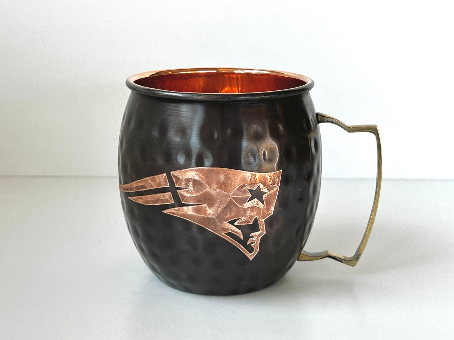 New England Patriots Moscow Mule Mug | Antiqued | Hammered | Other teams available | Request Customization