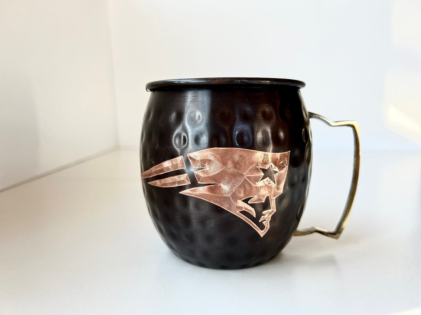 New England Patriots Moscow Mule Mug | Antiqued | Hammered | Other teams available | Request Customization