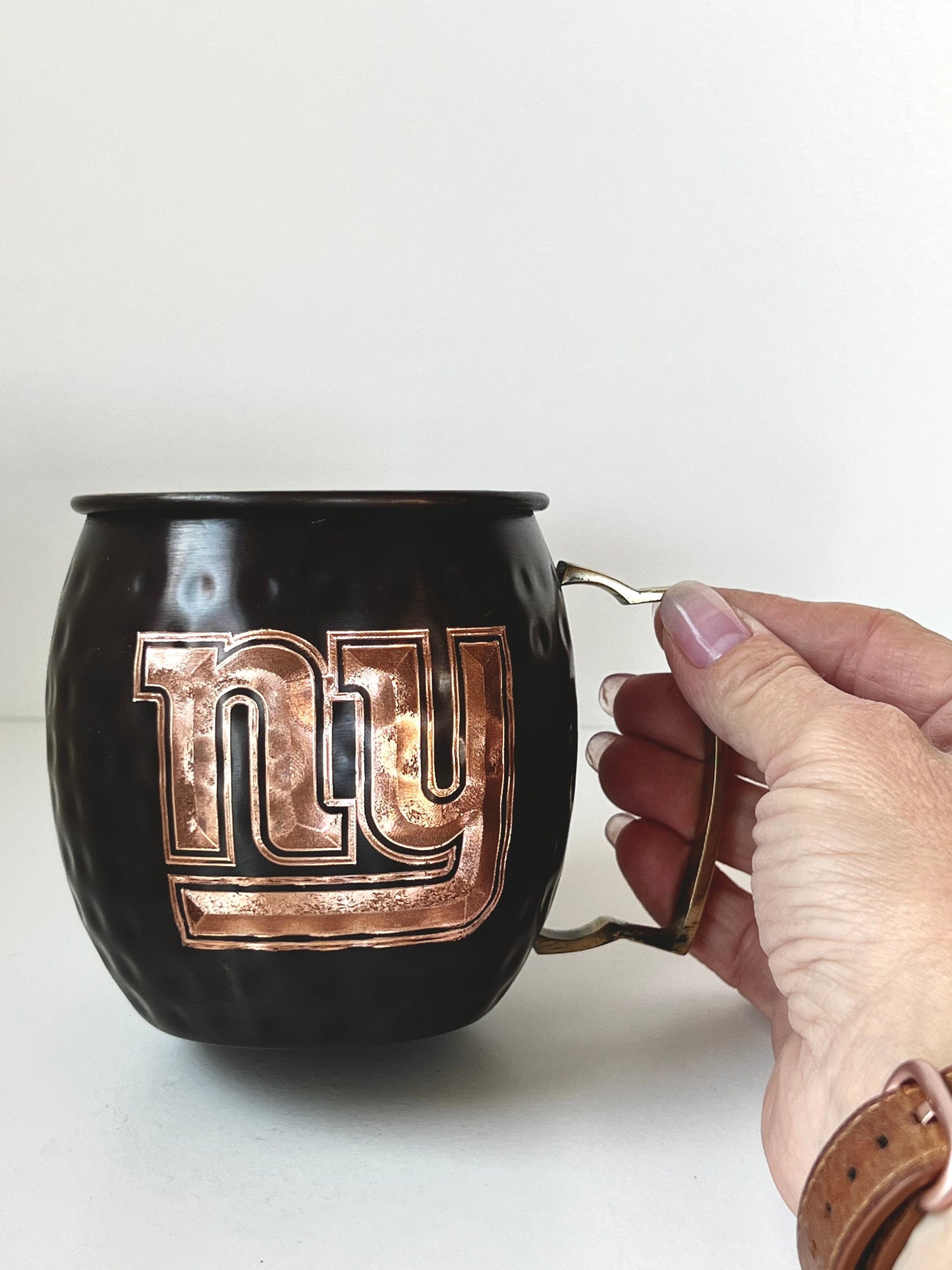 New York Giants Moscow Mule Mug | Antiqued | Hammered | Other teams available | Request Customization