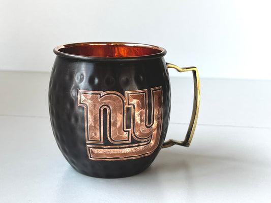 New York Giants Moscow Mule Mug | Antiqued | Hammered | Other teams available | Request Customization