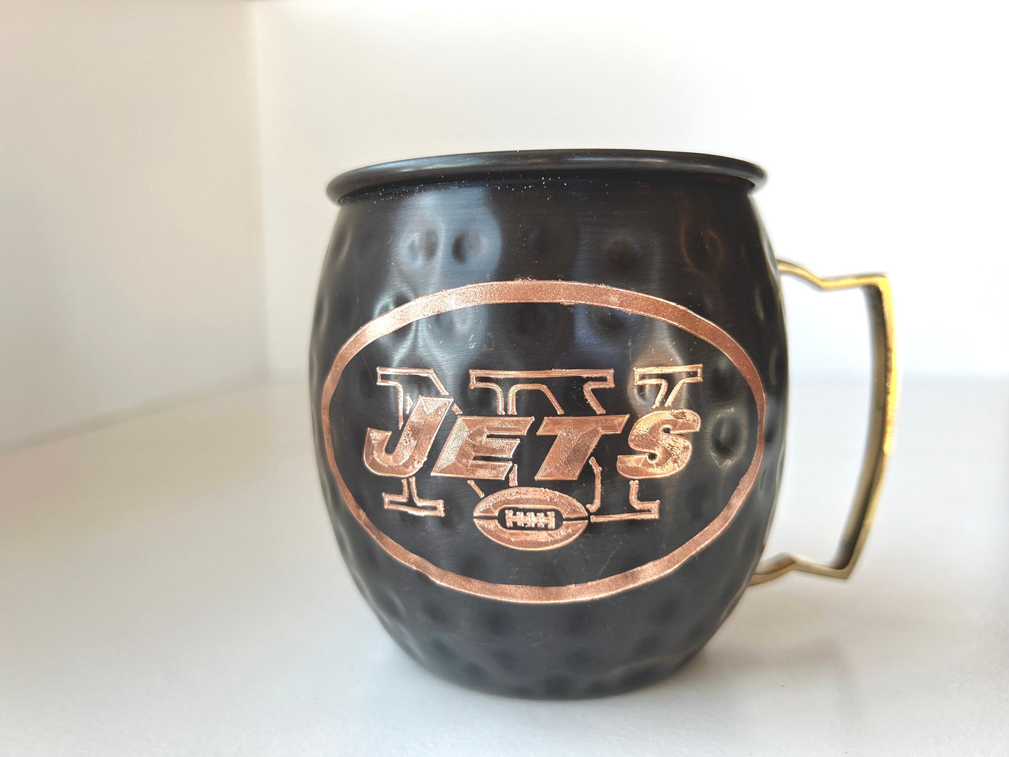 New York Jets Moscow Mule Mug | Antiqued | Hammered | Other teams available | Request Customization