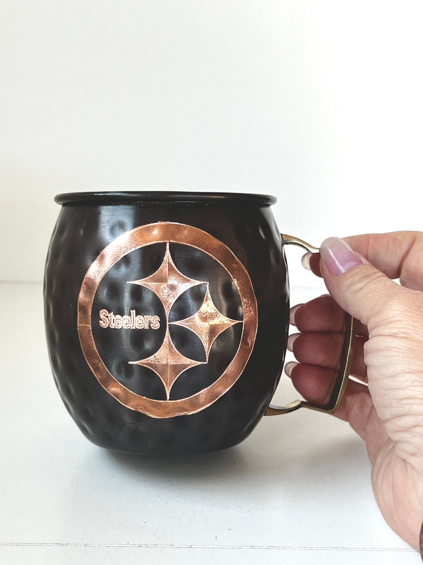 Pittsburg Steelers Moscow Mule Mug | Antiqued | Hammered | Other teams available | Request Customization