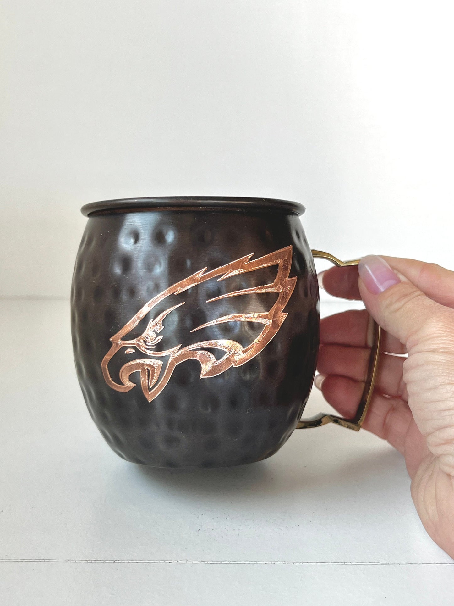 Philadelphia Eagles Moscow Mule Mug | Option to Personalize | Antiqued | Hammered | Other teams available | Eagles Nation | Football Gift