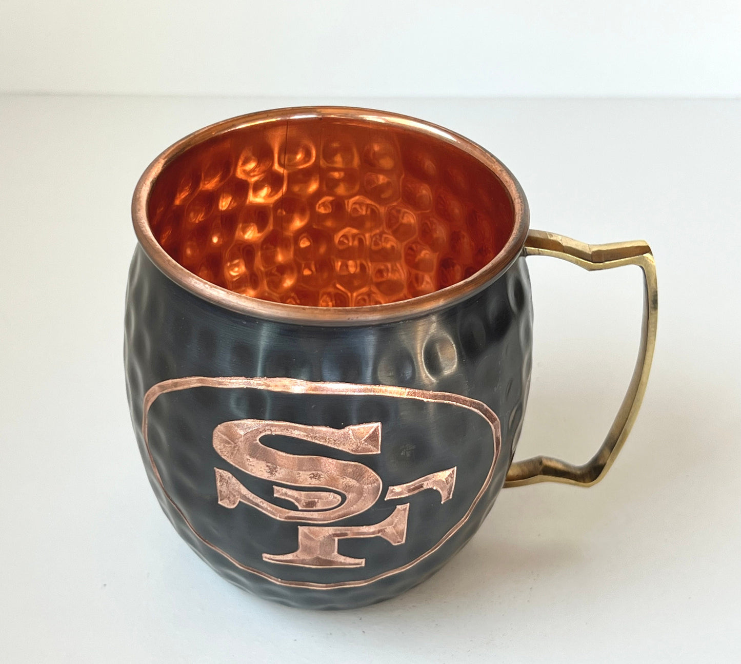 San Francisco 49ers Moscow Mule Mug | Antiqued | Hammered | Other teams available | Request Customization