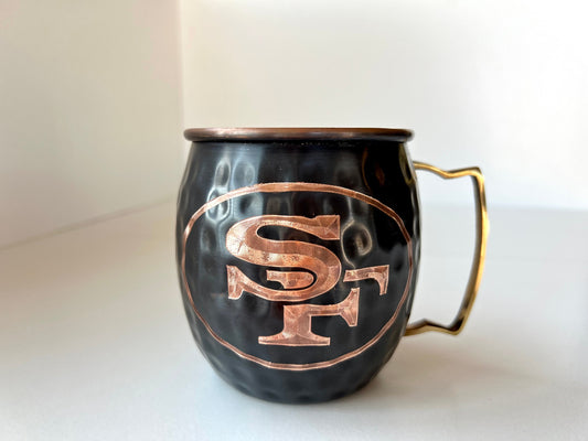 San Francisco 49ers Moscow Mule Mug | Antiqued | Hammered | Other teams available | Request Customization