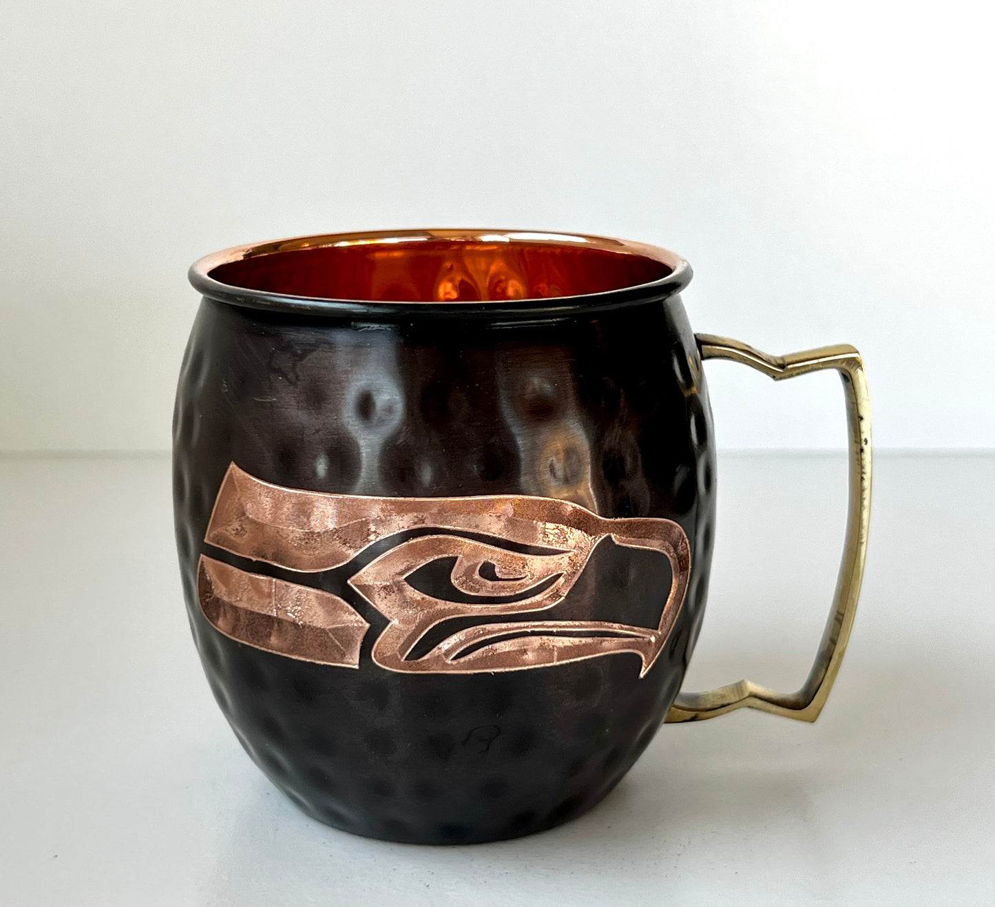 Seahawks Moscow Mule Mug | Pick Any Team | NFL Copper Mug | Copper Gift | Anniversary Gift | Father's Day Gift | Seattle Seahawks Gift