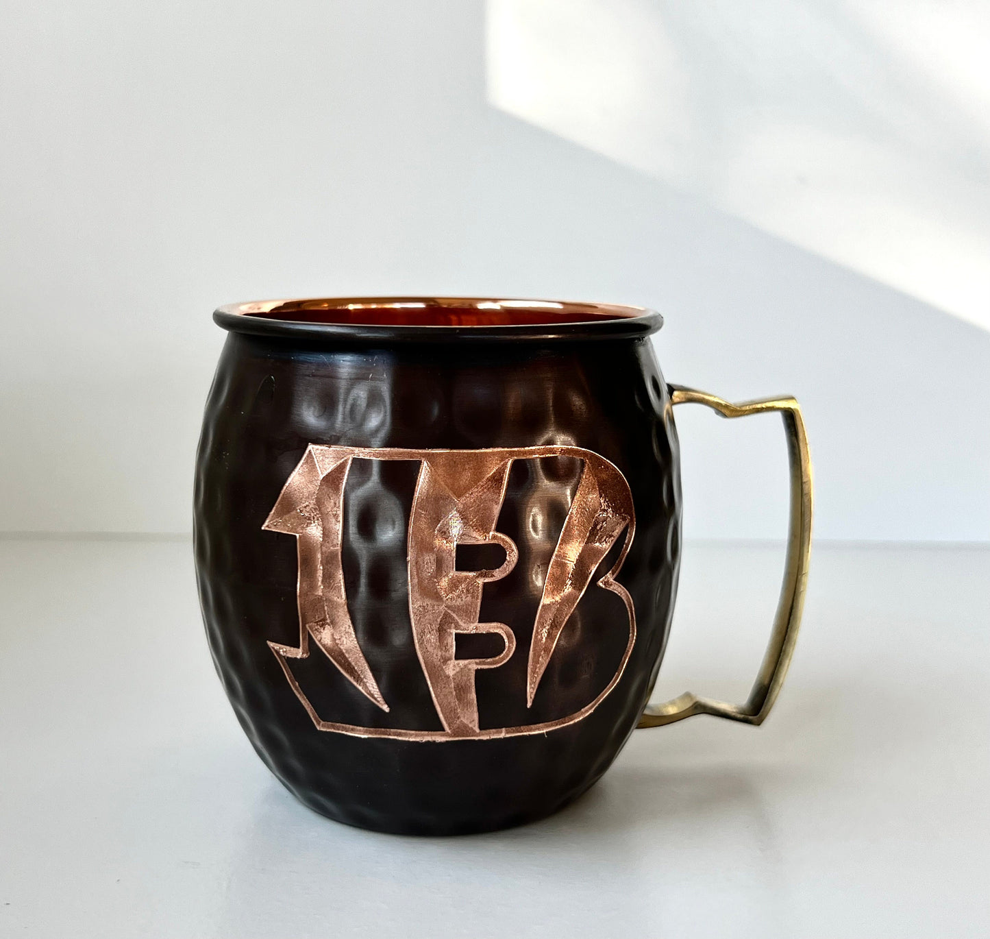 Cincinnati Bengals Moscow Mule Mug | Antiqued | Hammered | Other teams available | Request Customization