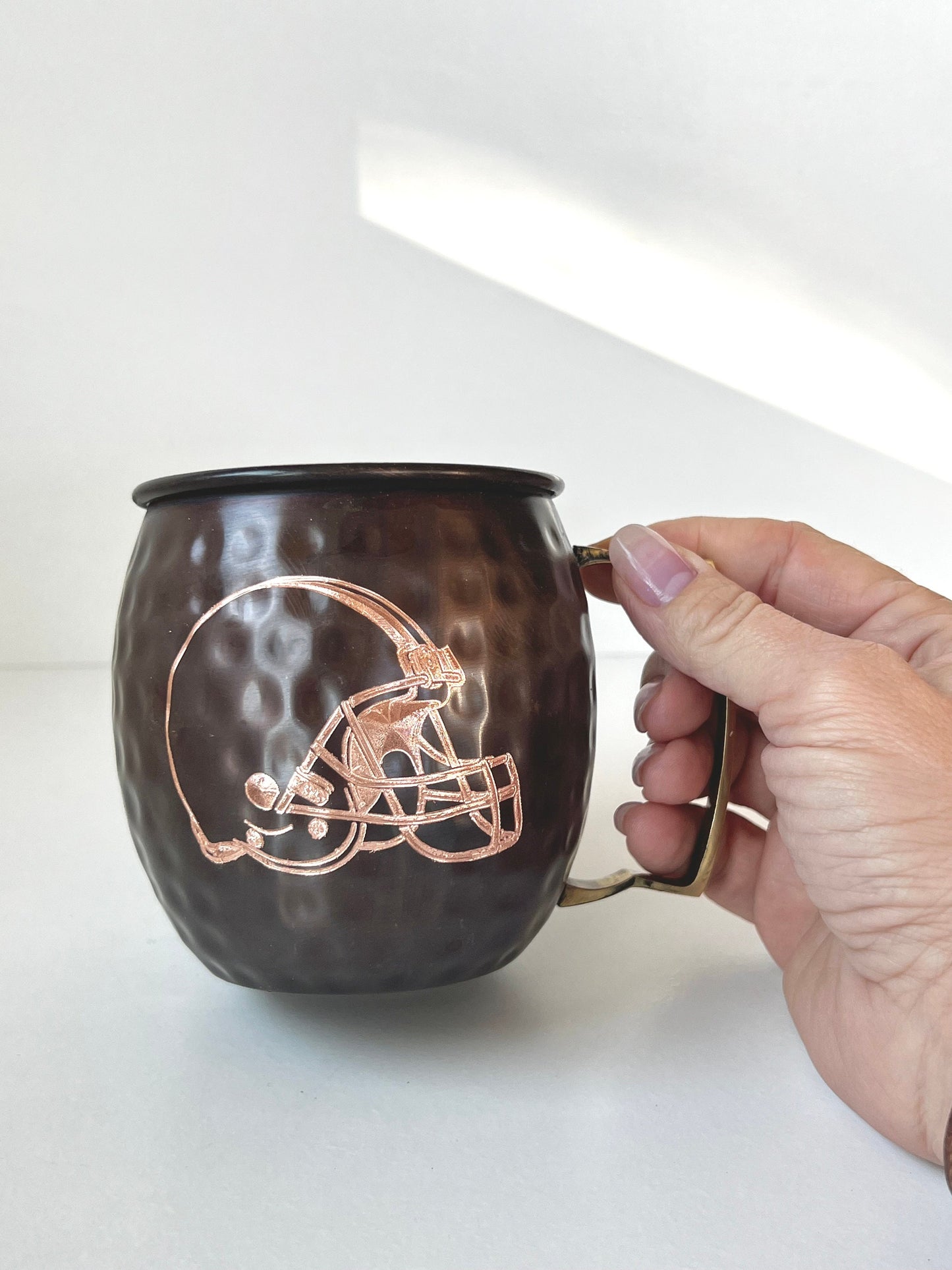 Cleveland Browns Moscow Mule Mug | Antiqued | Hammered | Other teams available | Request Customization