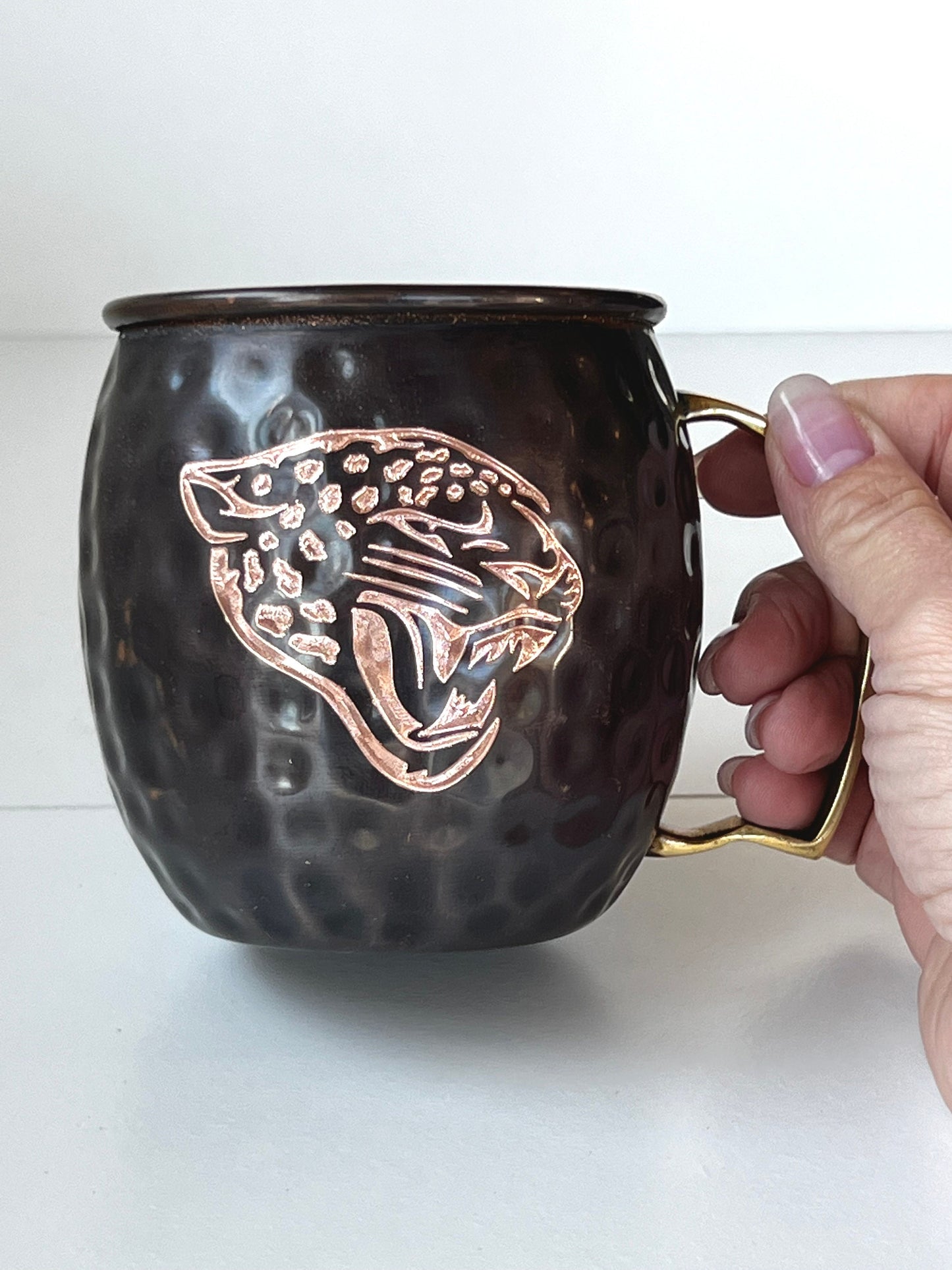 Jacksonville Jaguars Moscow Mule Mug | Antiqued | Hammered | Other teams available | Request Customization