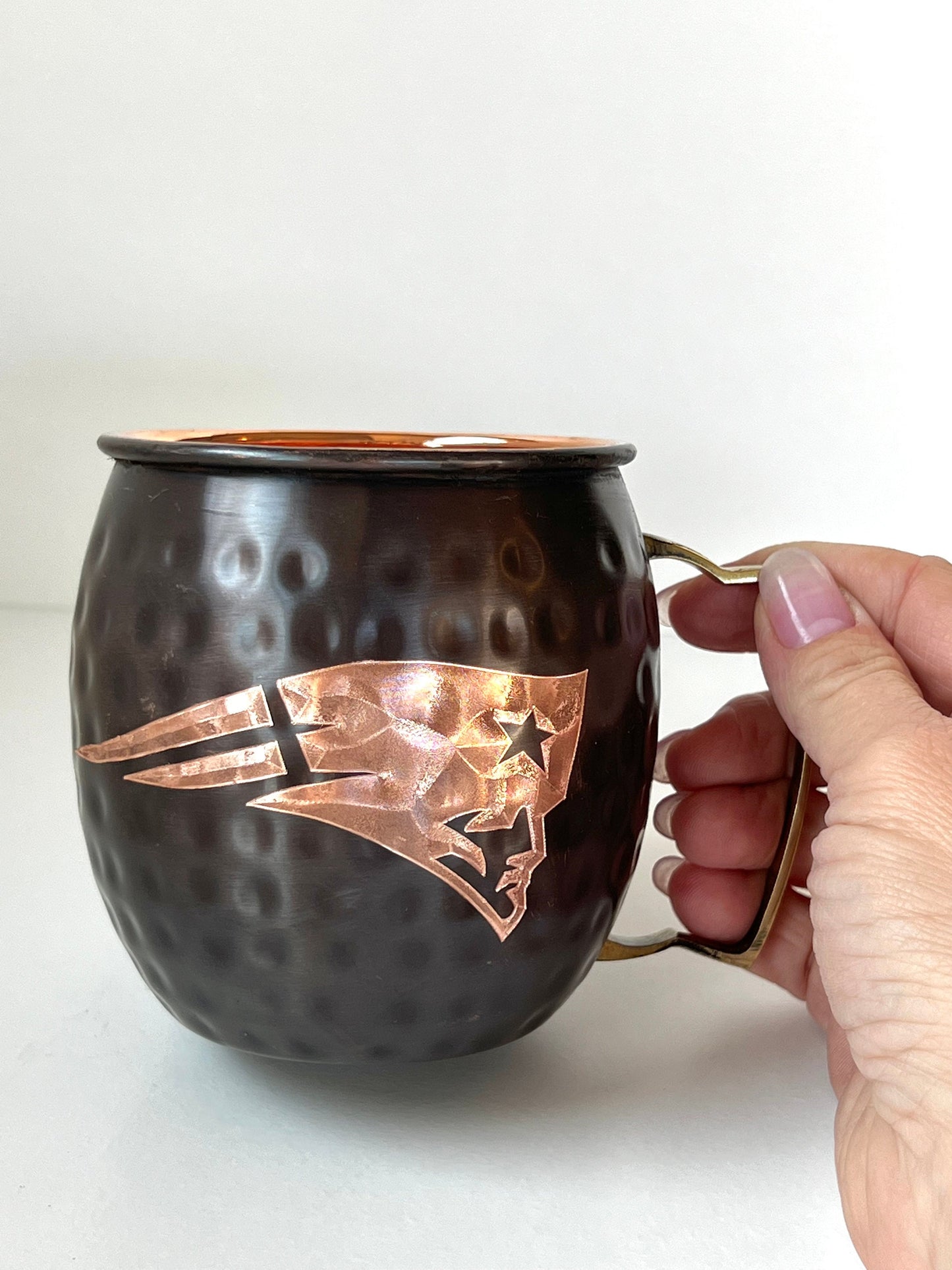 New England Patriots Moscow Mule Mug | Antiqued | Hammered | Other teams available | Request Customization