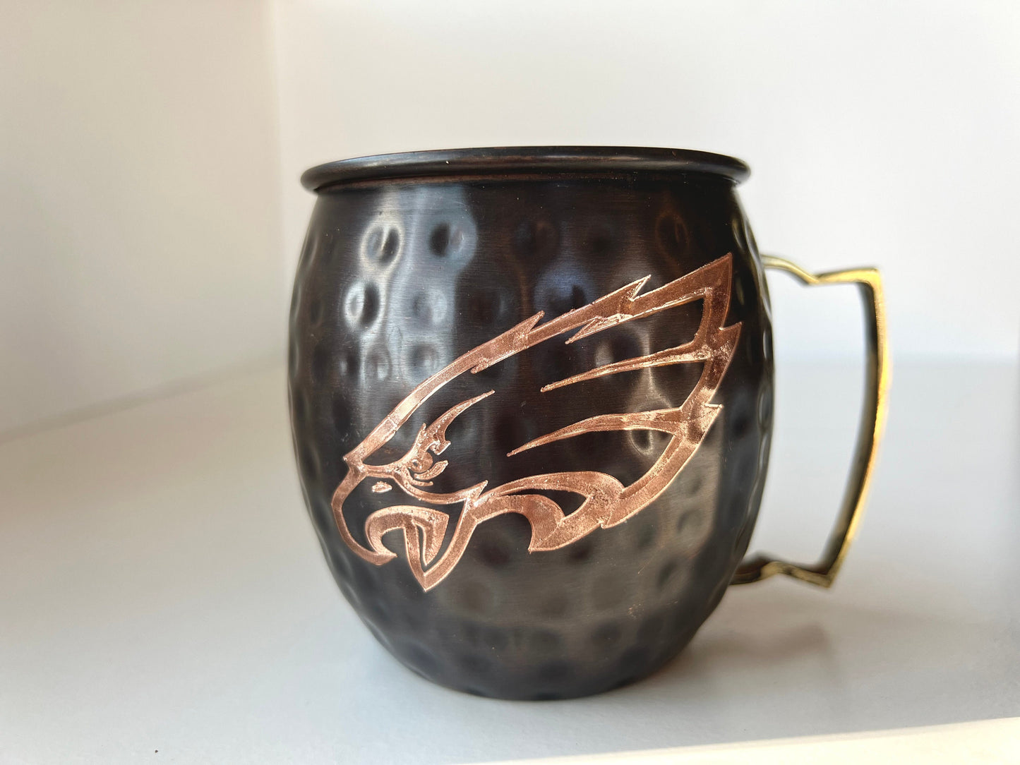 Philadelphia Eagles Moscow Mule Mug | Option to Personalize | Antiqued | Hammered | Other teams available | Eagles Nation | Football Gift