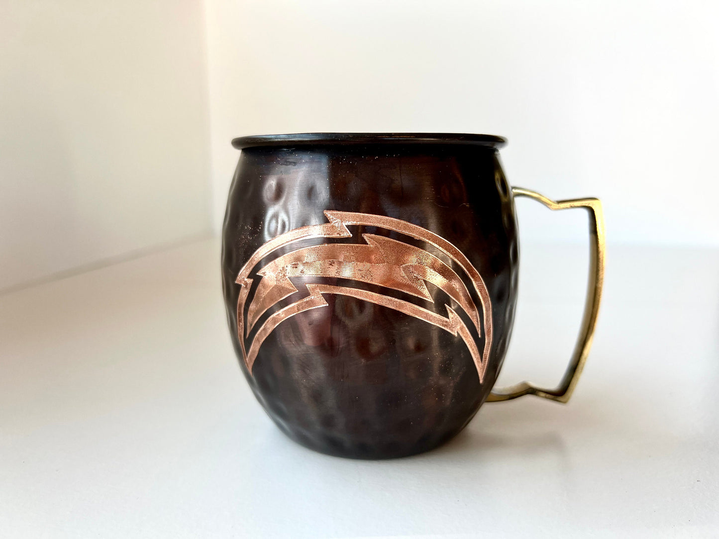 Los Angeles Chargers Moscow Mule Mug | Antiqued | Hammered | Other teams available | Request Customization