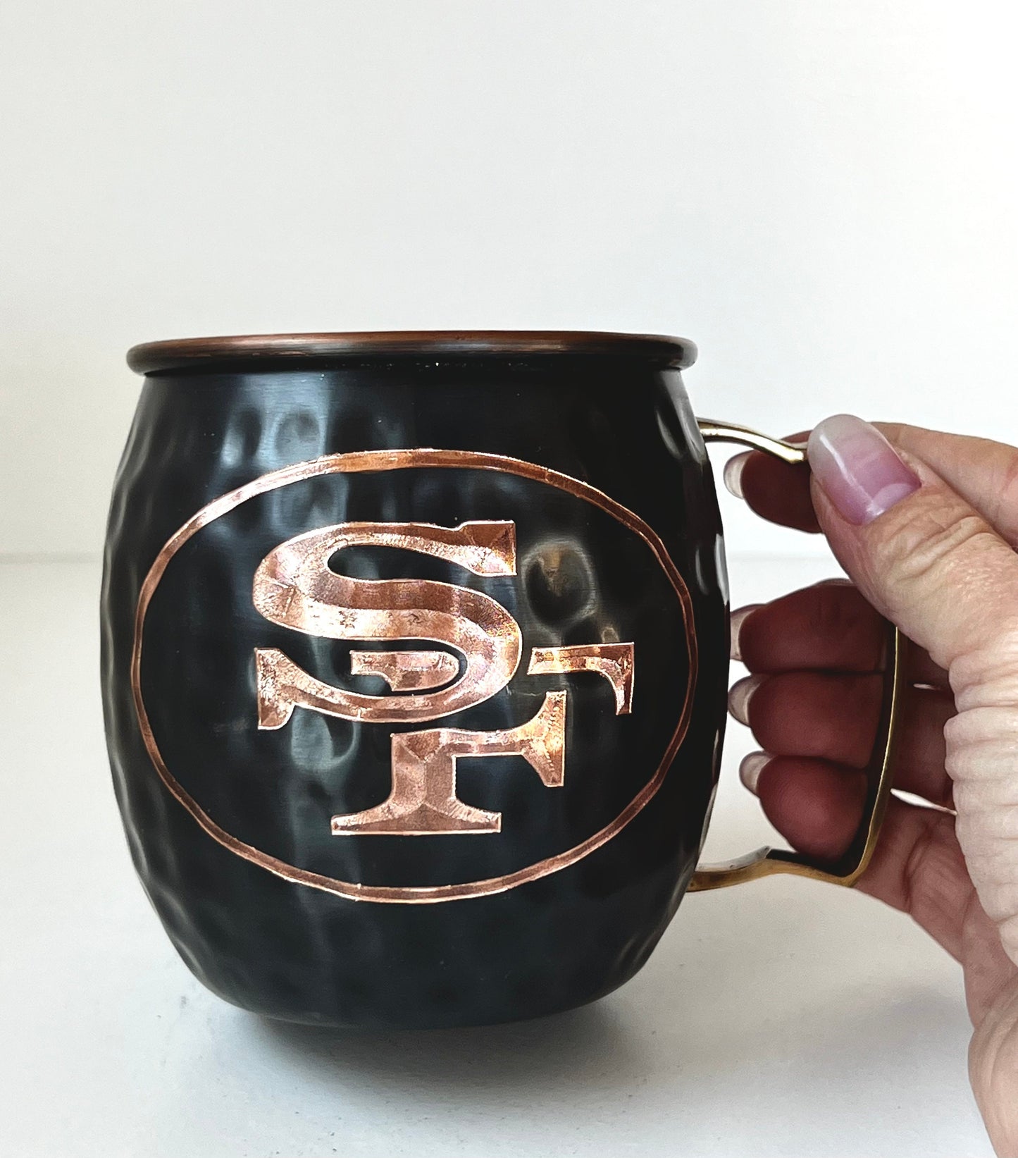 San Francisco 49ers Moscow Mule Mug | Antiqued | Hammered | Other teams available | Request Customization