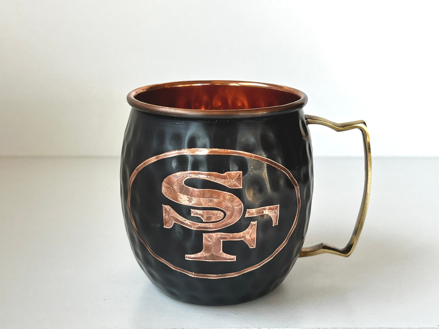 San Francisco 49ers Moscow Mule Mug | Antiqued | Hammered | Other teams available | Request Customization