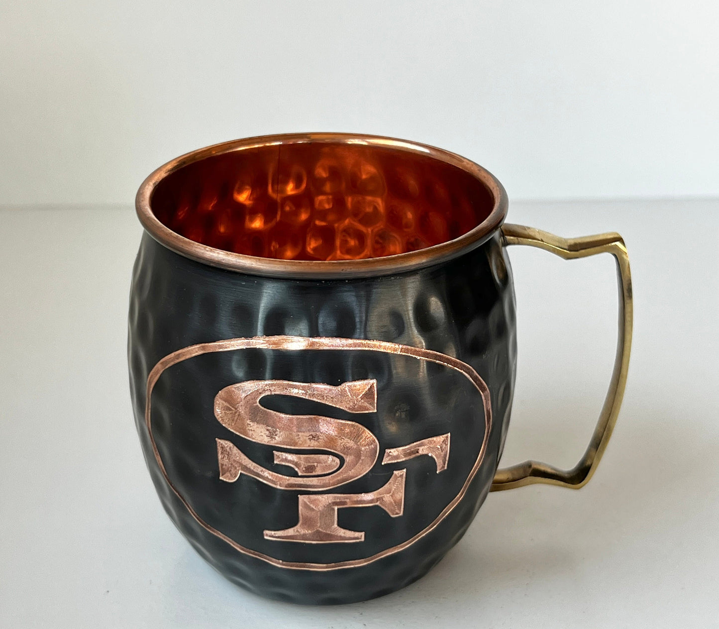 San Francisco 49ers Moscow Mule Mug | Antiqued | Hammered | Other teams available | Request Customization