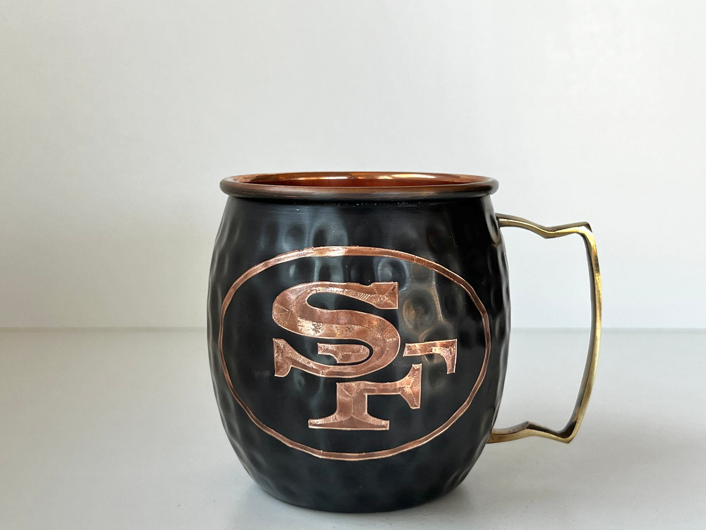 San Francisco 49ers Moscow Mule Mug | Antiqued | Hammered | Other teams available | Request Customization