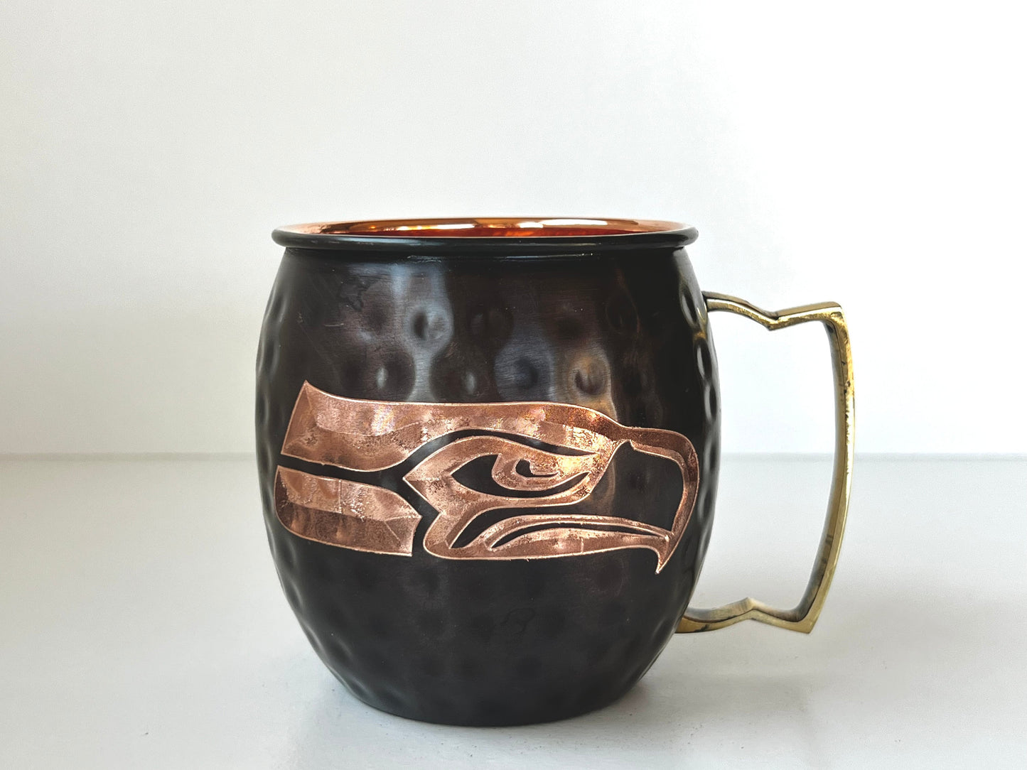 Seahawks Moscow Mule Mug | Pick Any Team | NFL Copper Mug | Copper Gift | Anniversary Gift | Father's Day Gift | Seattle Seahawks Gift