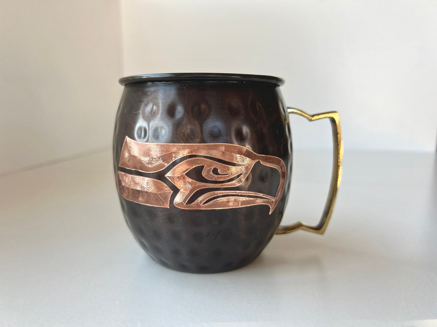 Seahawks Moscow Mule Mug | Pick Any Team | NFL Copper Mug | Copper Gift | Anniversary Gift | Father's Day Gift | Seattle Seahawks Gift