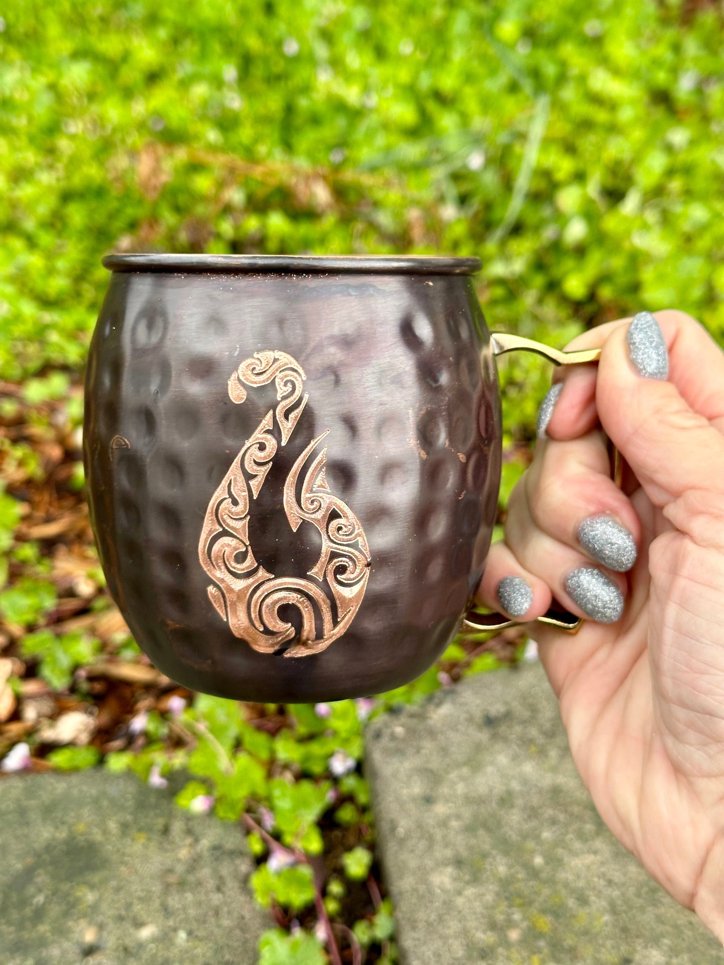 Maui Hook Moscow Mule Mug | Hawaiian Style Fish Hook | Copper Mug | custom design | Gifts for Him | Gifts for Her |Outdoors