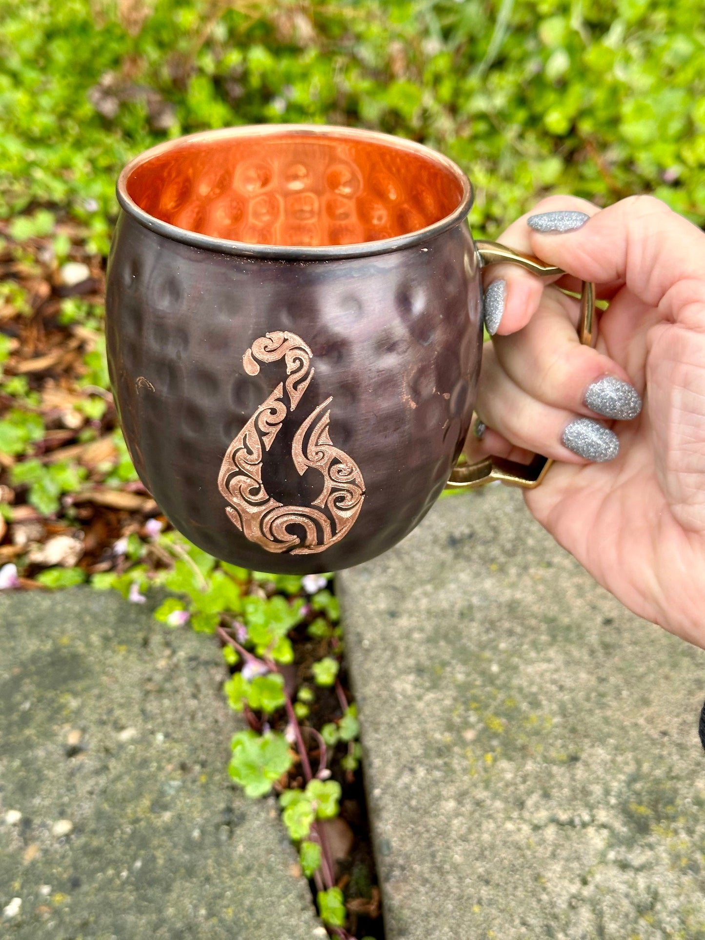 Maui Hook Moscow Mule Mug | Hawaiian Style Fish Hook | Copper Mug | custom design | Gifts for Him | Gifts for Her |Outdoors