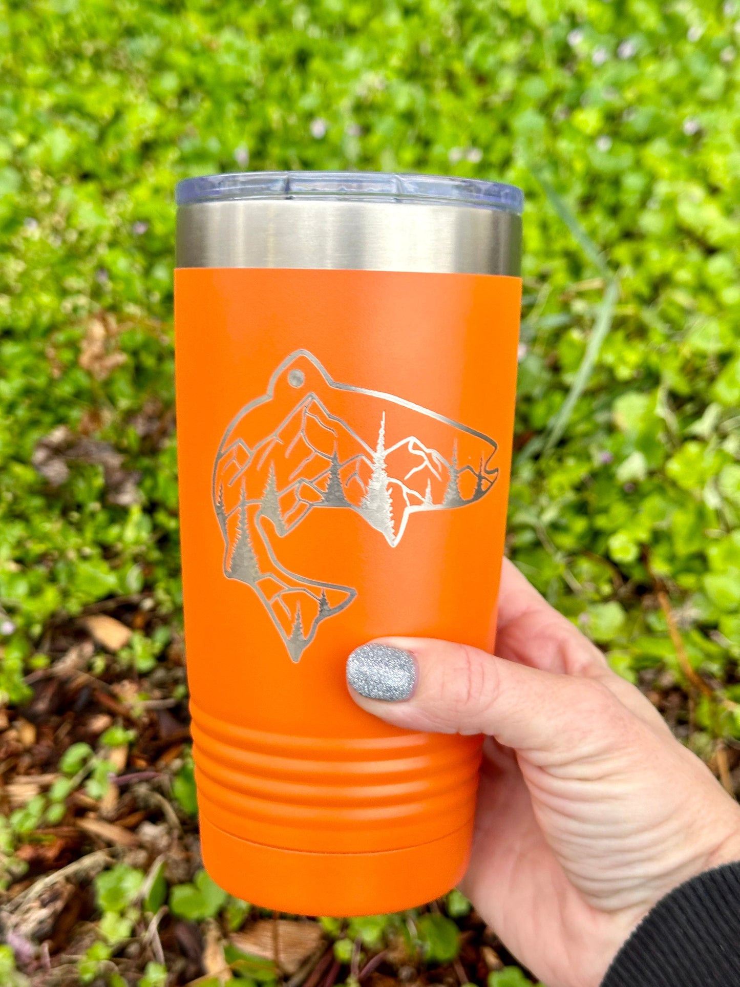 Rocky Mountain Fish 20 OZ insulated Tumbler with Option to Personalize