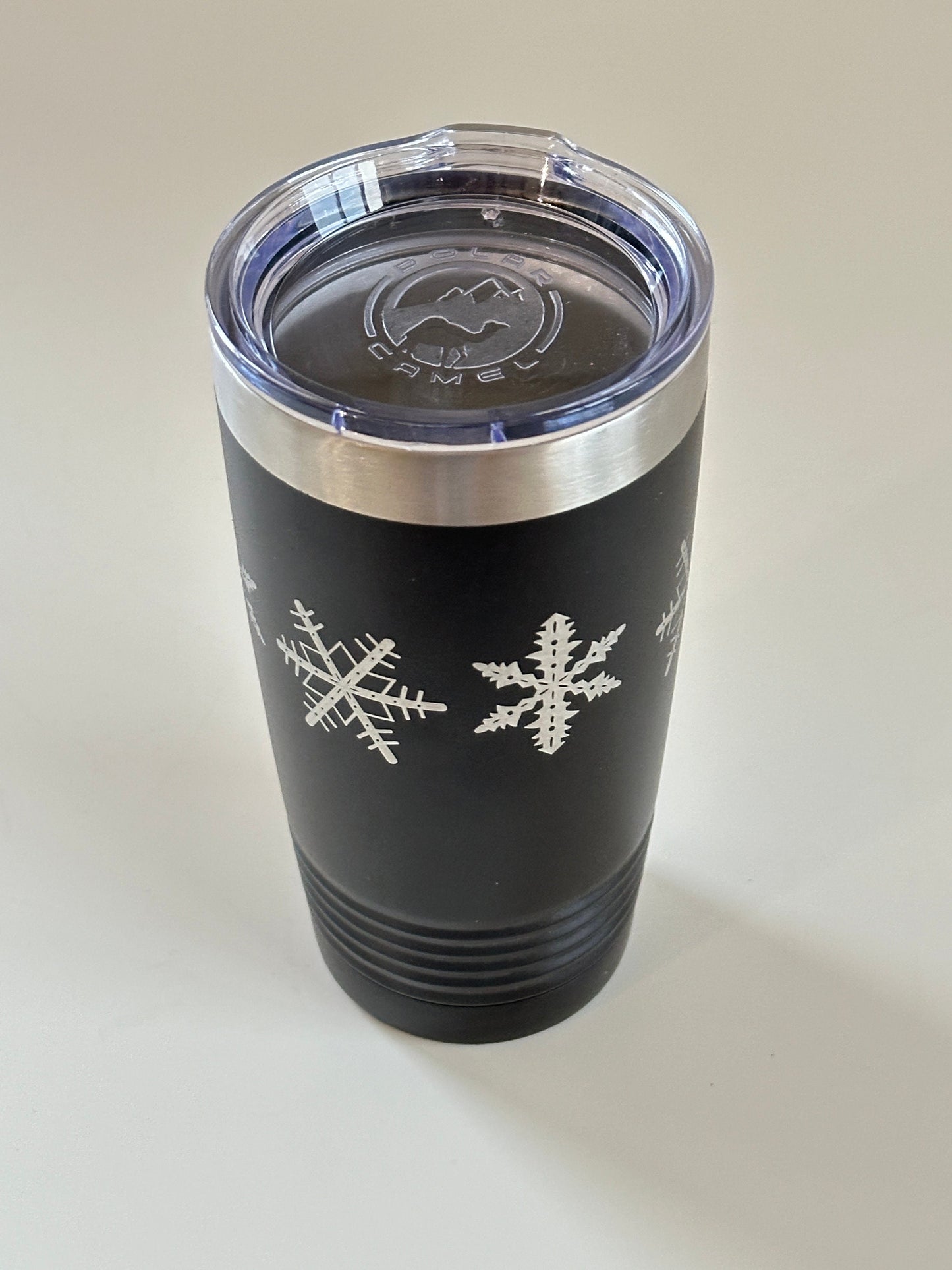 Pyrex Snowflake Inspired 20 OZ insulated Tumbler with Lid and Option to Personalize