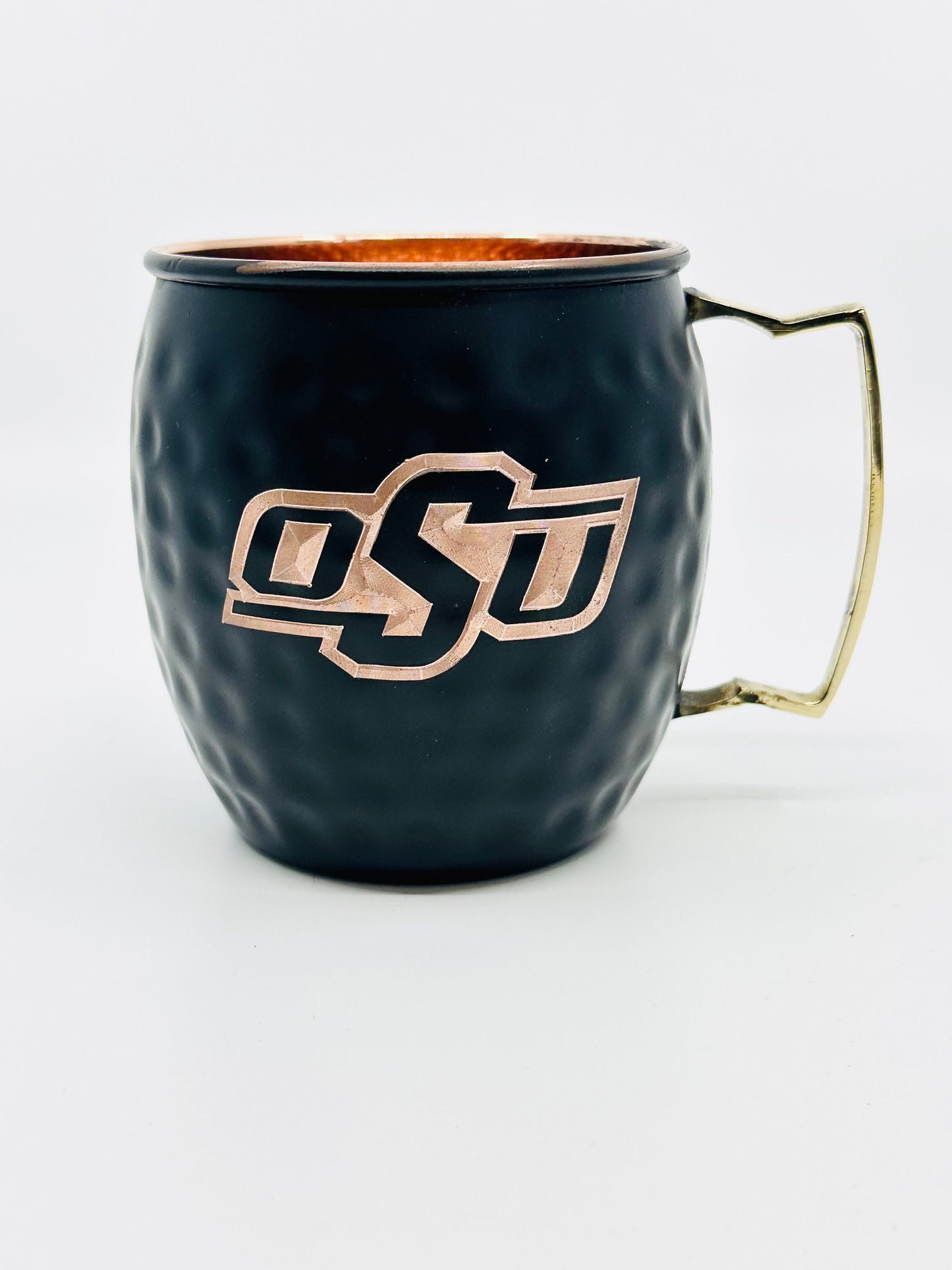 Oklahoma State University Logo |  OSU | Moscow Mule Mug | Pick Any Team | college team Copper Mug | Copper Gift | Anniversary Gift