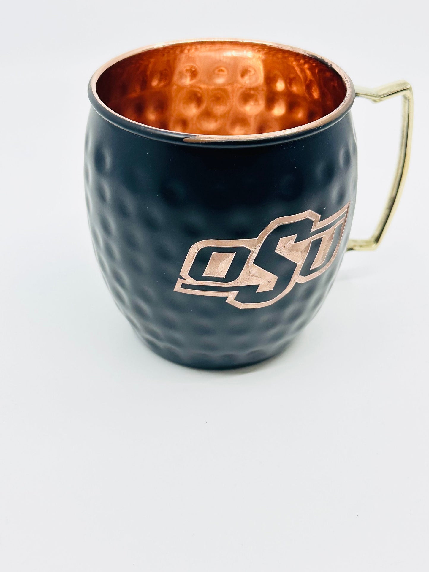 Oklahoma State University Logo |  OSU | Moscow Mule Mug | Pick Any Team | college team Copper Mug | Copper Gift | Anniversary Gift